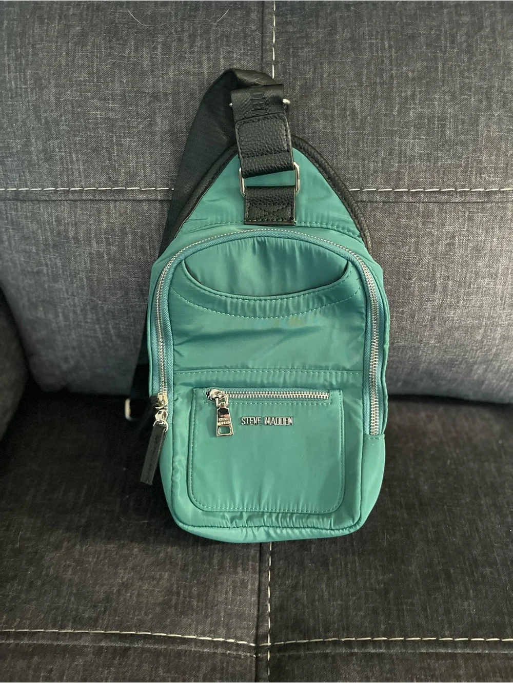 Steve Madden Teal Green Sling Belt Bag